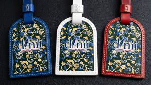 Porte-Adresse De Voyage En Cuir Bleu Dinii
